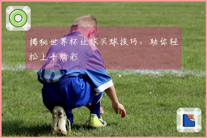 揭秘世界杯让球买球技巧，助你轻松上手购彩